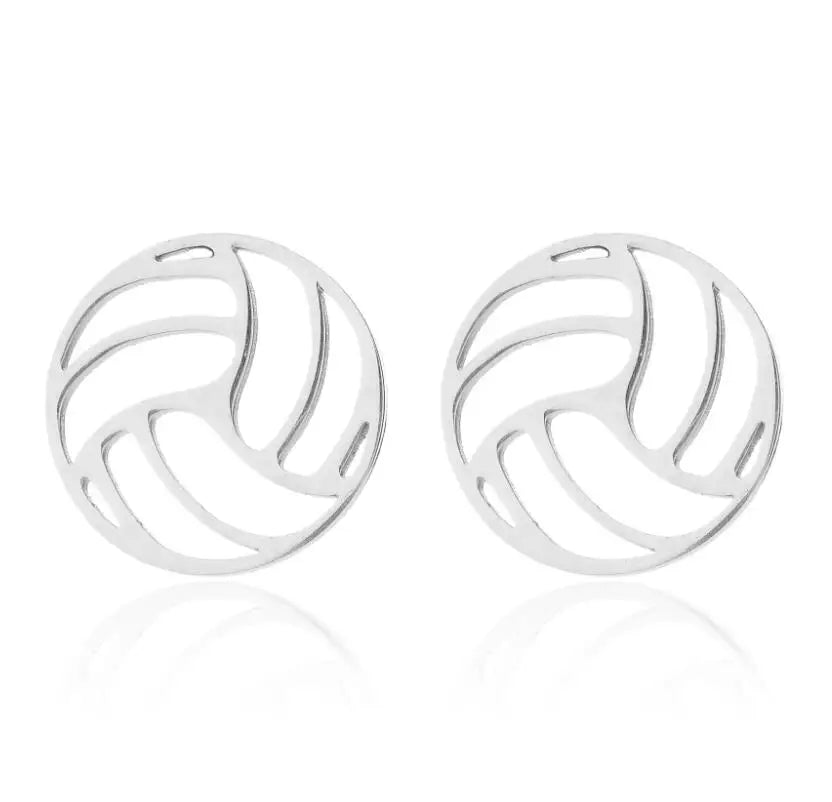 SMJEL Stainless Steel Volleyball Stud Earrings Fashion Sports Jewelry 
SPECIFICATIONS
Brand Name: SMJEL
Material: Metal
Metals Type: Stainless Steel
Model Number: picture show
Item Type: Earrings
Style: Hiphop/Rock
Back Finding: Push-bJewelry CirclesJewelry CirclesSMJEL Stainless Steel Volleyball Stud Earrings Fashion Sports Jewelry Hollow Basketball Earrings Piercing Women Men Club Gifts