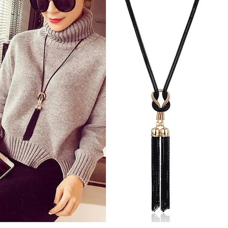 2023 New Arrival Female Pendant Necklace Tassel Long Winter Sweater ChSPECIFICATIONSBrand Name: SUMENGMetals Type: Zinc alloyOrigin: Mainland ChinaNecklace Type: Pendant NecklacesMaterial: AcrylicGender: WomenModel Number: Pendant NeckJewelry CirclesJewelry CirclesArrival Female Pendant Necklace Tassel Long Winter Sweater Chain Necklace Necklace Wholesale Sales