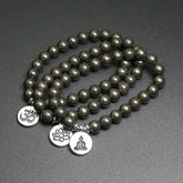 Natural Pyrite Bracelet Bracelet Charm Lotus Jewelry Energy Healing StSPECIFICATIONSBrand Name: YMORLGender: lovers&