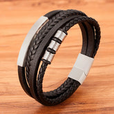 TYO Hot Sale Multilayer Braided Wrap Leather Bracelets For Men StainleSPECIFICATIONSBrand Name: TYOGender: MenMaterial: LeatherMetals Type: Stainless SteelBracelets Type: Charm BraceletsOrigin: Mainland ChinaCN: GuangdongChain Type: LeJewelry CirclesJewelry CirclesMen Stainless Steel Charm Magnetic Clasp Rock Handmade Bangles Gift