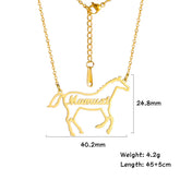 Lemegeton Custom Name Horse Necklace Women Personalized Stainless SteeSPECIFICATIONSBrand Name: lemegetonOrigin: Mainland ChinaCN: ZhejiangMetals Type: Stainless SteelNecklace Type: Chains NecklacesGender: UnisexMaterial: MetalCustomizJewelry CirclesJewelry CirclesHorse Necklace Women Personalized Stainless Steel Unicorn Turtle Nameplate Jewelry Valentine’