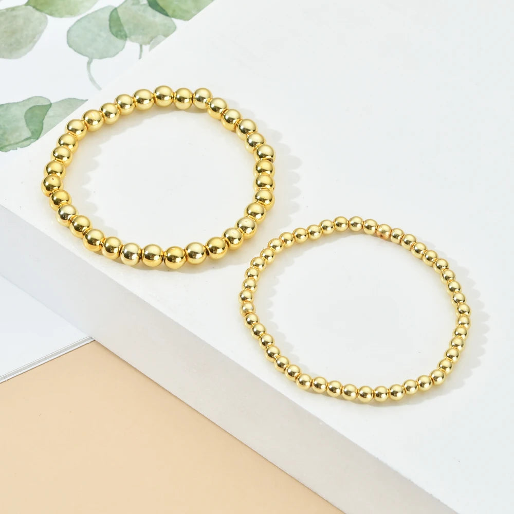 ZMZY Silver Color Gold Plated Beads Bracelet for Women Trendy StatemenSPECIFICATIONSBrand Name: ZMZYGender: UnisexMaterial: StoneMetals Type: NoneBracelets Type: Charm BraceletsOrigin: Mainland ChinaCN: ZhejiangChain Type: Beaded BraceJewelry CirclesJewelry CirclesWomen Trendy Statement Round Beaded Handmade Bracelet Fashion Jewelry