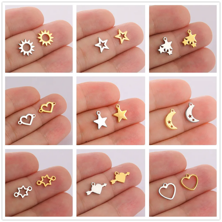 Jewelry Making DIY Accessories Sun Star Heart Moon Pendant