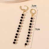 New hot sale titanium steel ball chain earrings long black dot tassel SPECIFICATIONSBrand Name: HPXmasMaterial: Cubic ZirconiaOrigin: Mainland ChinaCN: GuangdongMetals Type: CopperModel Number: E2109292668Item Type: EarringsStyle: TRENJewelry CirclesJewelry Circleshot sale titanium steel ball chain earrings long black dot tassel earrings (chain 6cm)