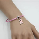 New Arrival  Breast Cancer Bracelet Yellow Pink Ribbon Charm BraceletsSPECIFICATIONSBrand Name: LIOBONARGender: WomenMaterial: MetalMetals Type: Zinc alloyBracelets Type: Charm BraceletsOrigin: Mainland ChinaCN: ZhejiangChain Type: PU Jewelry CirclesJewelry CirclesArrival Breast Cancer Bracelet Yellow Pink Ribbon Charm Bracelets Awareness Jewelry