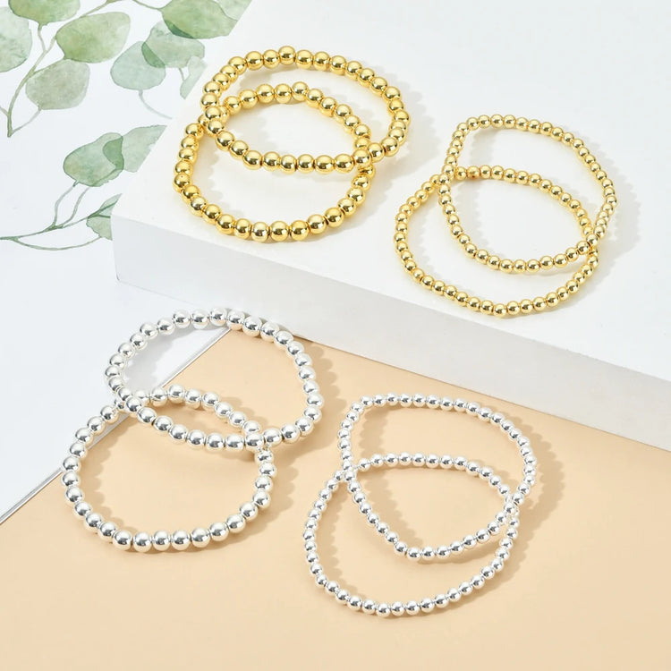 ZMZY Silver Color Gold Plated Beads Bracelet for Women Trendy StatemenSPECIFICATIONSBrand Name: ZMZYGender: UnisexMaterial: StoneMetals Type: NoneBracelets Type: Charm BraceletsOrigin: Mainland ChinaCN: ZhejiangChain Type: Beaded BraceJewelry CirclesJewelry CirclesWomen Trendy Statement Round Beaded Handmade Bracelet Fashion Jewelry