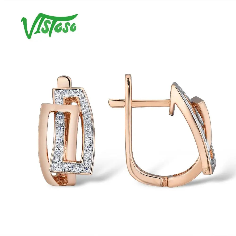 women genuine 14k 585 rose gold sparkling dispecificationsbrand