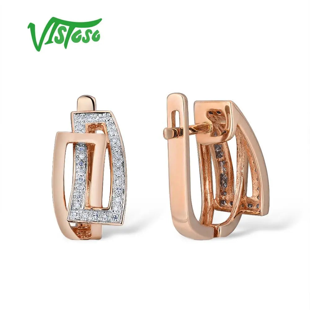 women genuine 14k 585 rose gold sparkling dispecificationsbrand