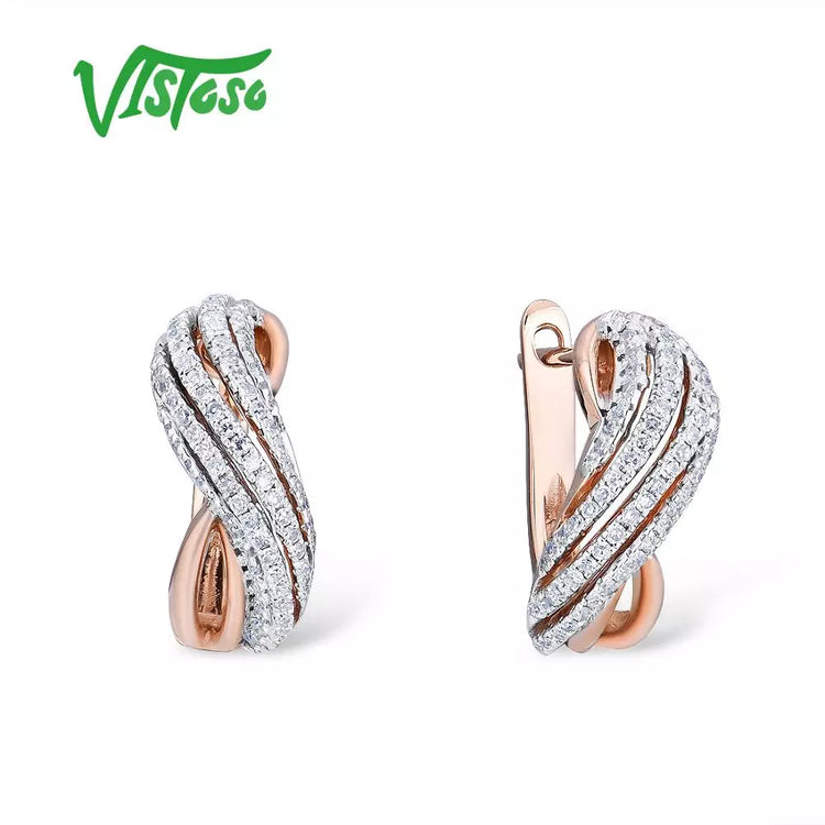 VISTOSO Gold Earrings For Women 14K 585 Rose Gold Sparkling Luxury DiaSPECIFICATIONSBrand Name: VISTOSOOrigin: Mainland ChinaCertificate: YESMain Stone: DiamondDiamond Cut: ExcellentWhite Diamond Color: GDiamond Clarity: SI2Diamond ShaJewelry CirclesJewelry CirclesWomen 14K 585 Rose Gold Sparkling Luxury Diamond Wedding Band Engagement Trendy Fine Jewelry