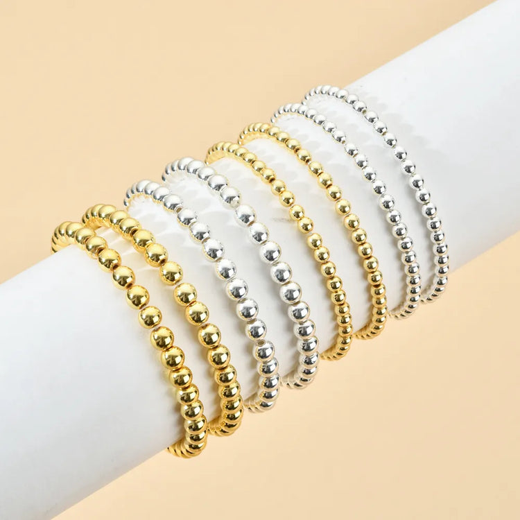 ZMZY Silver Color Gold Plated Beads Bracelet for Women Trendy StatemenSPECIFICATIONSBrand Name: ZMZYGender: UnisexMaterial: StoneMetals Type: NoneBracelets Type: Charm BraceletsOrigin: Mainland ChinaCN: ZhejiangChain Type: Beaded BraceJewelry CirclesJewelry CirclesWomen Trendy Statement Round Beaded Handmade Bracelet Fashion Jewelry