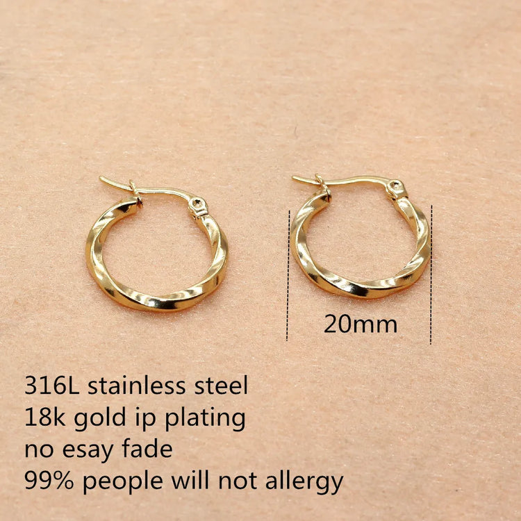 Gold-color IP Plated 20mm Hoop Earrings No Easy Fade Allergy Free EarsSPECIFICATIONSBrand Name: NoneMaterial: MetalOrigin: Mainland ChinaCN: GuangdongMetals Type: Stainless SteelMetals Type: TitaniumEarring Type: Hoop EarringsShape\patJewelry CirclesJewelry CirclesGold-color IP Plated 20mm Hoop Earrings