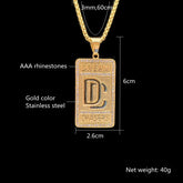 Bling Bling Full Rhinestone Dream Chaser Pendants Necklaces men hip hoSPECIFICATIONSBrand Name: BKNT BKKNIGHTMetals Type: Stainless SteelMetals Type: TitaniumOrigin: Mainland ChinaCN: GuangdongNecklace Type: Pendant NecklacesMaterial: Jewelry CirclesJewelry CirclesBling Bling Full Rhinestone Dream Chaser Pendants Necklaces men hip hop 316L stainless steel DC necklace