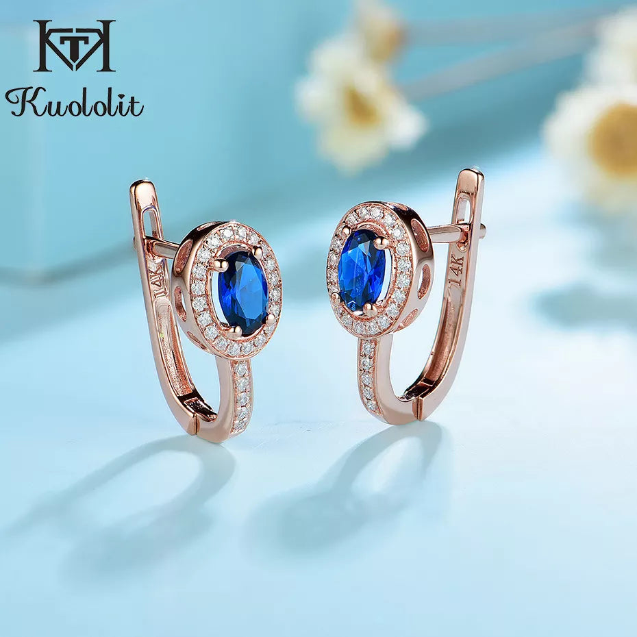 Kuololit Natural sapphire 585 14K Rose Gold Clip Earrings For Women GiSPECIFICATIONSBrand Name: kuololitMain Stone: SAPPHIREItem Weight: 2.5-3.5Metals Type: Rose GoldMetal Stamp: 14kOrigin: Mainland ChinaCertificate: YESGender: WomenCeJewelry CirclesJewelry CirclesKuololit Natural sapphire 585 14K Rose Gold Clip Earrings