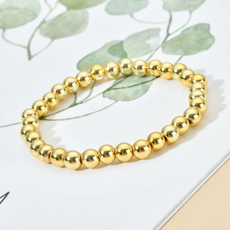 ZMZY Silver Color Gold Plated Beads Bracelet for Women Trendy StatemenSPECIFICATIONSBrand Name: ZMZYGender: UnisexMaterial: StoneMetals Type: NoneBracelets Type: Charm BraceletsOrigin: Mainland ChinaCN: ZhejiangChain Type: Beaded BraceJewelry CirclesJewelry CirclesWomen Trendy Statement Round Beaded Handmade Bracelet Fashion Jewelry