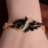 Trendy New Women Gold Filled 5 Colors CZ  Austrian Crystal Bracelets