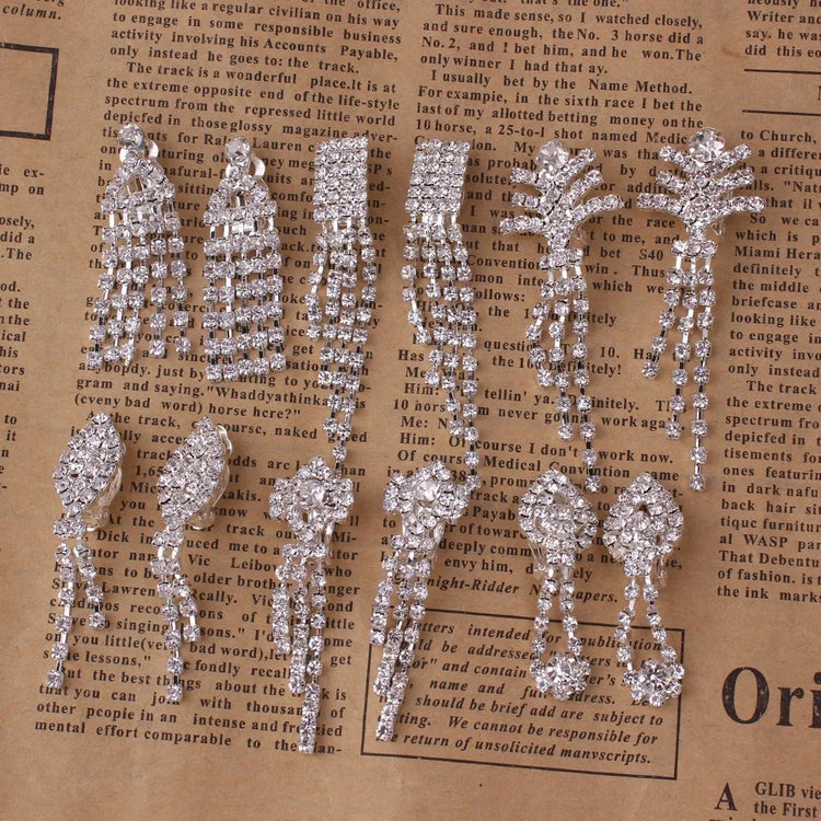 Hot Sale Rhinestone Crystal Long Tassel Tear Drop Geometric Flower CliSPECIFICATIONSBrand Name: GRACE JUNMaterial: RhinestoneMetals Type: Zinc alloyOrigin: Mainland ChinaCN: ZhejiangGender: WomenEarring Type: Clip EarringsShape\patternJewelry CirclesJewelry CirclesHot Sale Rhinestone Crystal Long Tassel Tear Drop Geometric Flower Clip