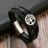 Hot Sales Multi-Layer Men Leather Bracelet Stainless Steel Tree of LifSPECIFICATIONSBrand Name: NoneGender: MenMaterial: LeatherMetals Type: Stainless SteelBracelets Type: Charm BraceletsOrigin: Mainland ChinaChain Type: Rope ChainItemJewelry CirclesJewelry CirclesHot Sales Multi-Layer Men Leather Bracelet Stainless Steel Tree