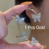 1 Pc Hot Sale Sweet Inlay Zircon Moon Star Ear Bones Clip Women&