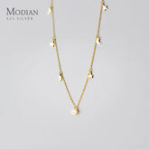 Modian 925 Sterling Silver Star And Moon Chain Sparkling Starry Link CSPECIFICATIONSBrand Name: ModianItem Weight: -Origin: Mainland ChinaCertificate: YESMain Stone: ZirconMetals Type: silverMetal Stamp: 925,SterlingGender: WomenNecklaJewelry CirclesJewelry CirclesMoon Chain Sparkling Starry Link Chain Pendant Necklaces