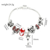 Disney Stitch Charm Bracelet Cartoon Lilo & Stitch Inspired Bracelet DSPECIFICATIONSBrand Name: DisneyGender: WomenMaterial: MetalMetals Type: Zinc alloyBracelets Type: Charm BraceletsOrigin: Mainland ChinaCN: ZhejiangChain Type: SnakeJewelry CirclesJewelry CirclesDisney Stitch Charm Bracelet Cartoon Lilo & Stitch Inspired Bracelet DIY Stitch Pendant Beads Bangle