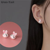 Uini Tail Hot Sale New 925 Tibetan Silver Cartoon Pink Rabbit EarringsSPECIFICATIONSBrand Name: Uini-tailMaterial: MetalOrigin: Mainland ChinaCN: ZhejiangMetals Type: Tibetan silverModel Number: JK157Item Type: EarringsStyle: Cute/RomaJewelry CirclesJewelry Circles925 Tibetan Silver Cartoon Pink Rabbit Earrings Sweet Cute Fashion Dynamic High Quality Girl Jewelry