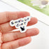 10PCS Classic Friends Acrylic Pendant Charms Plastic 22MM I&