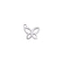 5PCS Butterfly Pendant Charm Earrings Necklace Stainless Steel Women&