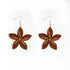 Women Wood Flower Drop Pendant Earrings Female Statement Retro Casual Ethnic Earrings Ladies Girls Party Travel Earwear