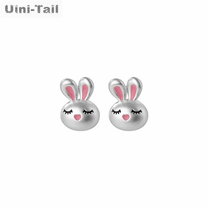 Uini Tail Hot Sale New 925 Tibetan Silver Cartoon Pink Rabbit EarringsSPECIFICATIONSBrand Name: Uini-tailMaterial: MetalOrigin: Mainland ChinaCN: ZhejiangMetals Type: Tibetan silverModel Number: JK157Item Type: EarringsStyle: Cute/RomaJewelry CirclesJewelry Circles925 Tibetan Silver Cartoon Pink Rabbit Earrings Sweet Cute Fashion Dynamic High Quality Girl Jewelry