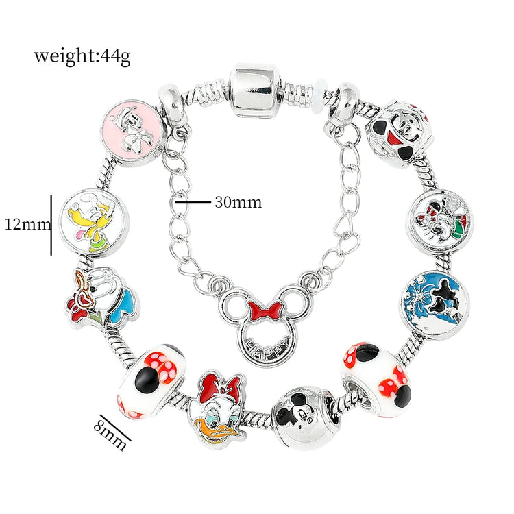 Disney Stitch Charm Bracelet Cartoon Lilo & Stitch Inspired Bracelet DSPECIFICATIONSBrand Name: DisneyGender: WomenMaterial: MetalMetals Type: Zinc alloyBracelets Type: Charm BraceletsOrigin: Mainland ChinaCN: ZhejiangChain Type: SnakeJewelry CirclesJewelry CirclesDisney Stitch Charm Bracelet Cartoon Lilo & Stitch Inspired Bracelet DIY Stitch Pendant Beads Bangle