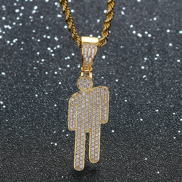 Skew Head Pendant Full of Zircon Chaoren Hip Hop NecklaceSPECIFICATIONSBrand Name: NoneMetals Type: Stainless SteelMetals Type: Zinc alloyOrigin: Mainland ChinaCN: ZhejiangNecklace Type: Pendant NecklacesMaterial: MetalGenJewelry CirclesJewelry CirclesZircon Chaoren Hip Hop Necklace