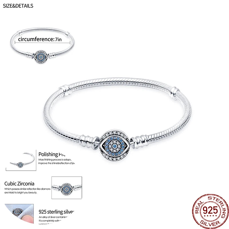 Top Sale Original Bracelet 100%925 Sterling Silver Women Jewelry Fits SPECIFICATIONSBrand Name: NoneBracelets Type: Charm BraceletsMain Stone: ZirconOrigin: Mainland ChinaCertificate: noItem Weight: 0.3gMetals Type: silverMetal Stamp: Jewelry CirclesJewelry CirclesTop Sale Original Bracelet 100%925 Sterling Silver Women Jewelry Fits Pandora 925 Charm Bead Bracelet Bangle DIY Handmade Gift