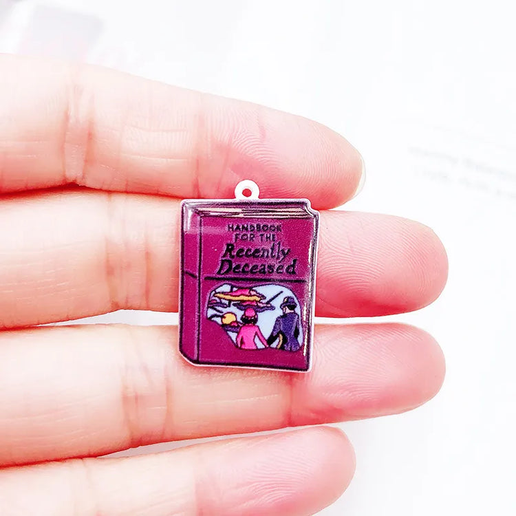 10PCS Classic Friends Acrylic Pendant Charms Plastic 22MM I&