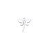 5PCS Butterfly Pendant Charm Earrings Necklace Stainless Steel Women&